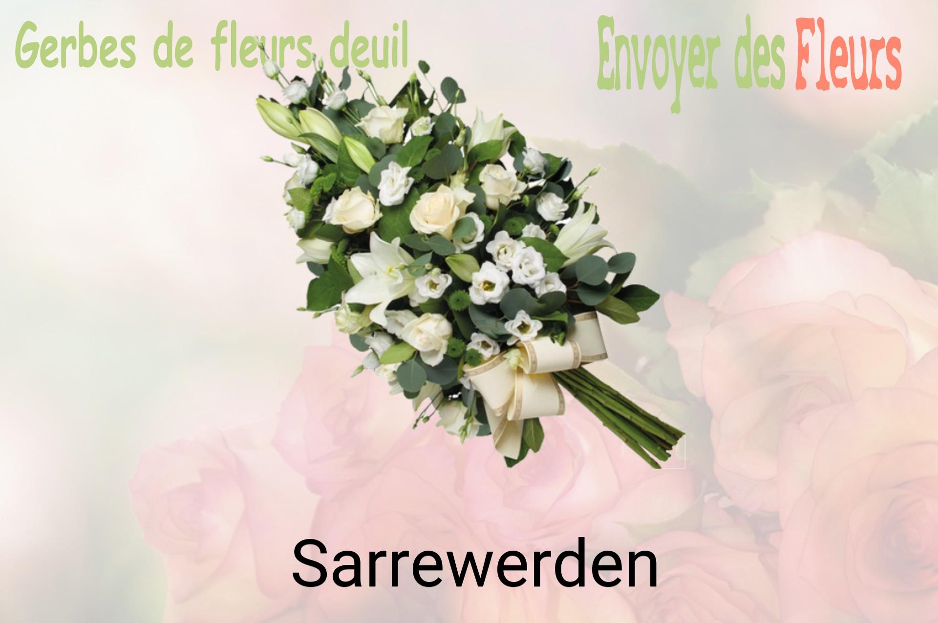 Gerbe de fleurs de deuil livrée à Sarrewerden